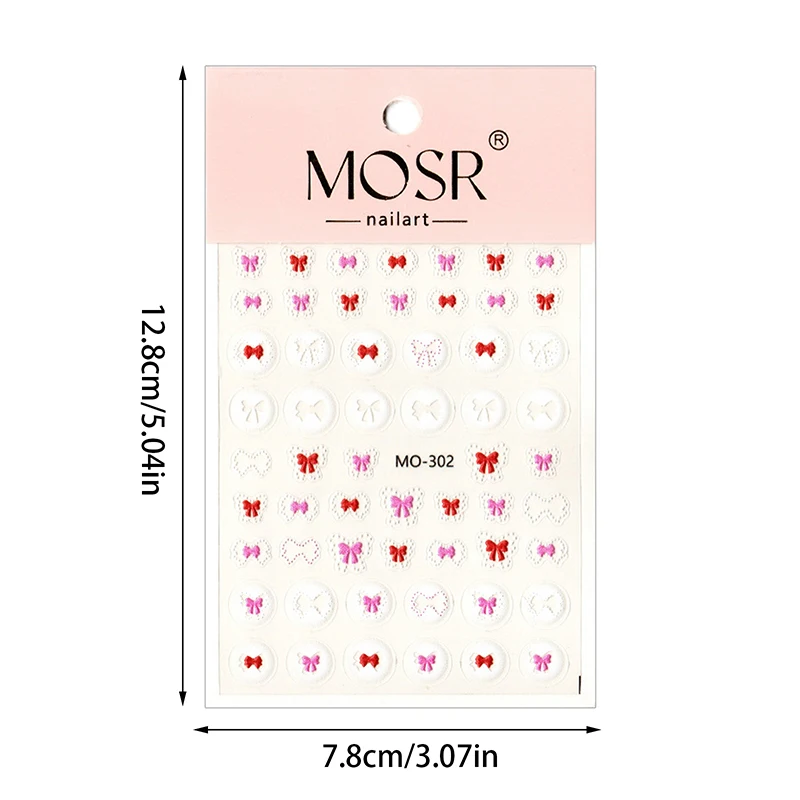 バタフライボウネイルステッカー,透かし彫り,ピンク,y2k,サテンネイルアートステッカー,ネイルペインティング装飾,粘着性マニキュアチャーム