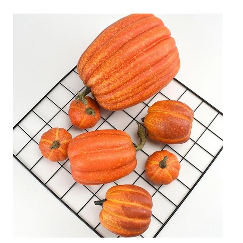 

Set of 7pcs Different Size Yellow Pumpkins Indoor Outdoor Decor Elegant Design 15UB