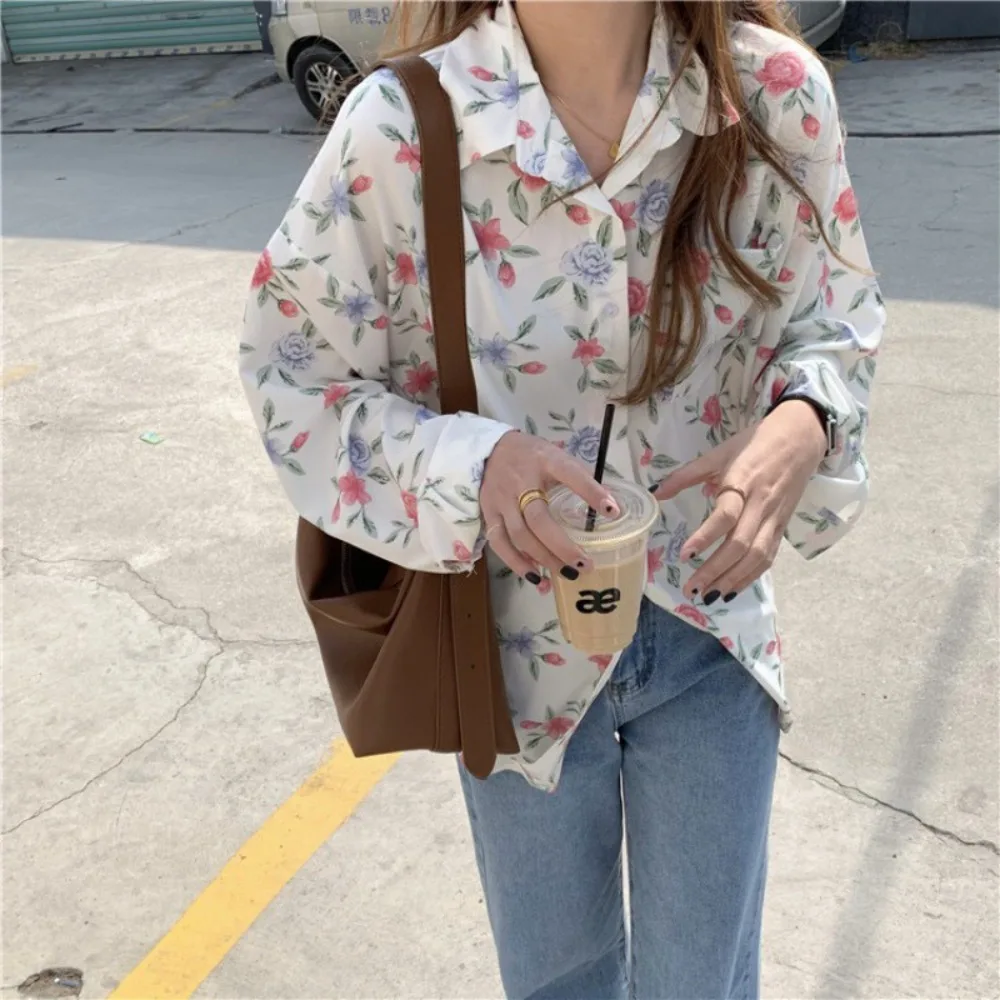 Women's Spring New Versatile Fashion Commute Ruffles Sunscreen Cardigan Button Long Sleeve Loose Chiffon Shirt Tops