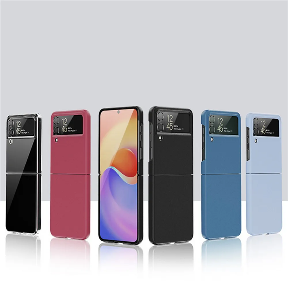 Folding Screen Frosted Hard Case Anti-fingerprint Back Shell Slim Protective Cover For Samsung Galaxy z flip 4 Phone Case