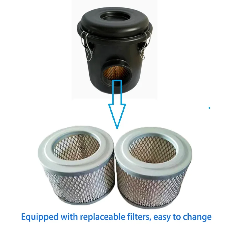Anti-Dust Blower Inlet Filter Housing High-Strength Carbon Steel Stainless Steel Mesh 100 Mesh Protection Filter Barrel High