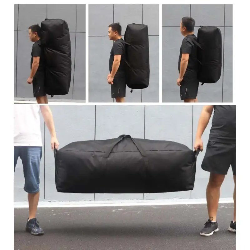 52L Camping Equipment Storage Bag Outdoor Traveling for Luggage Travel Duffle Backpack Waterproof Large Hiking Handbags