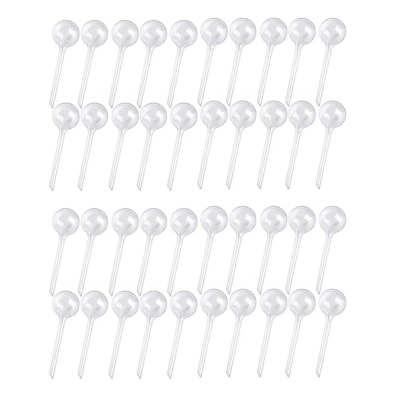 

40 Pcs Plant Watering Bulbs Clear Self-Watering Globes Automatic Water Balls Device Vacation Houseplant Pot Bulbs