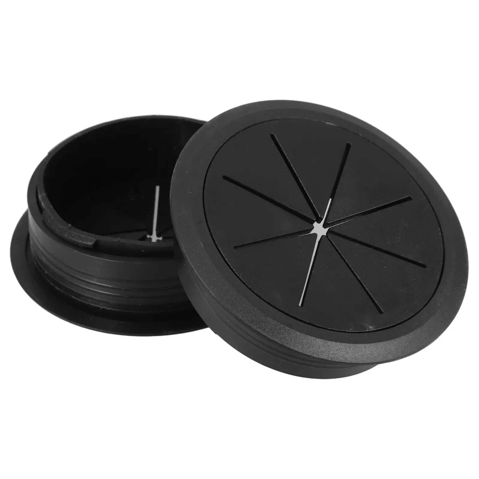 2 pcs Decorative Cover Furniture Covers Hole Screw Plastic Round Halloween Christmas New Year Cable Desk Hole Cover Grommet