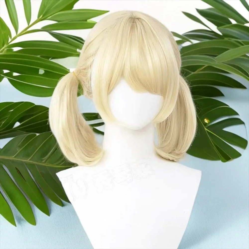 ‌ Peruca Shigure Ui - Cabelo Bob reto dourado Roriko com franja de ar, peruca completa leve para cosplay, anime pré-estilo 2025 novo