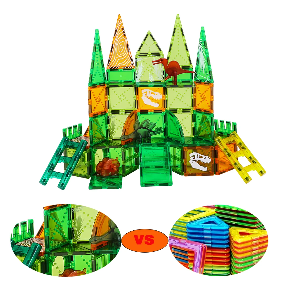 ชุดบล็อกแม่เหล็กธีมสัตว์ทะเล GIROMAG 80 ชิ้น ของเล่นเสริมพัฒนาการ STEM สำหรับเด็กชายและเด็กหญิง อายุ 3 ปีขึ้นไป คุณภาพพรีเมียม