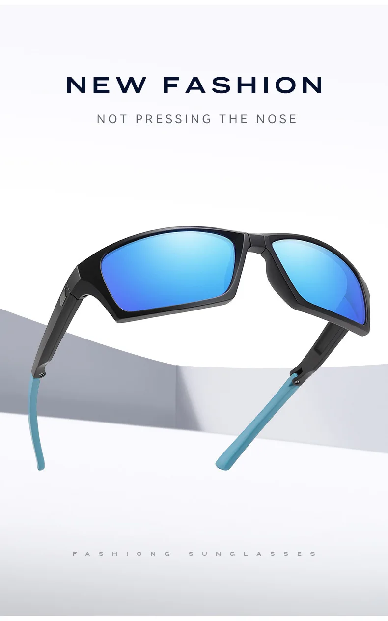 Neue Mode Polarisierte Sonnenbrille Männer Falten Quadrat Sonnenbrille Für Frauen Vintage Tragbare Falten Fahren Brillen Shades UV400 – Detail 3