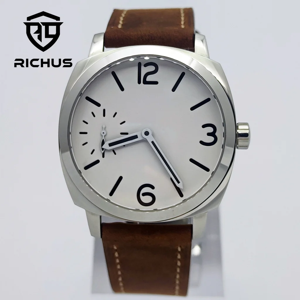 42mm Men's Watch Sapphire Glass Transparent Case Back ST3600 Movement Fashion Watch Mechanical Watch