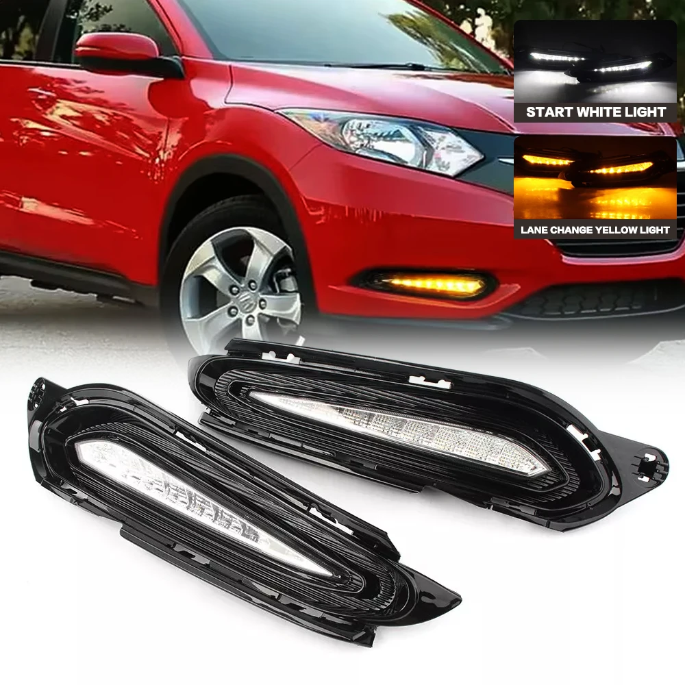 led-drl-daytime-running-lights-fog-turn-pair-for-honda-hrv-vezel-2015-2018-custom-fit-vehicle-lighting-accessories