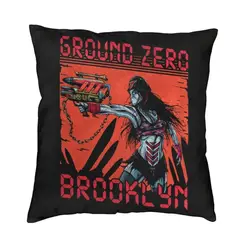 O Type Negative Logo Cushion Cover Double-sided 3D Print Heavy Metal Rock Band Throw Pillow Case for Living Room Pillowcase