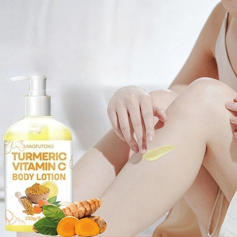 Turmeric Body Lotion Moisturizing Hydrating Moisturizing Skin Brightening Skin Tone Rejuvenation Refreshing Easy Absorption