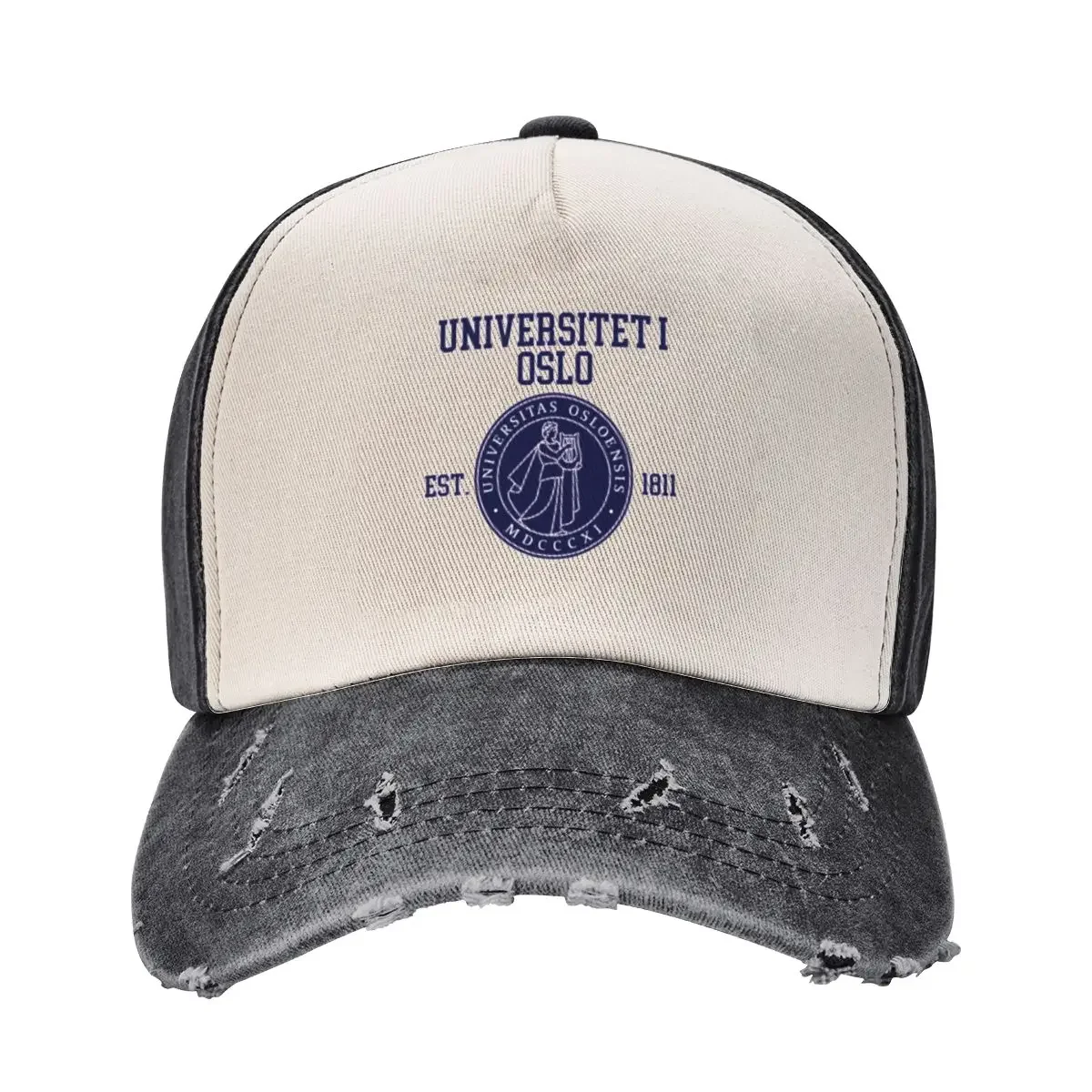 Gorra de béisbol de la Universidad Oslo, sombrero para hombre para el sol, sombrero de Anime, negro, para hombre y mujer