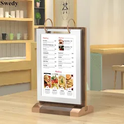 A4 strona toczenie tabeli Menu znak posiadacze stojak na karty do szkoły Hotel Office Store restauracja plakat do papierowych etykiet ramki