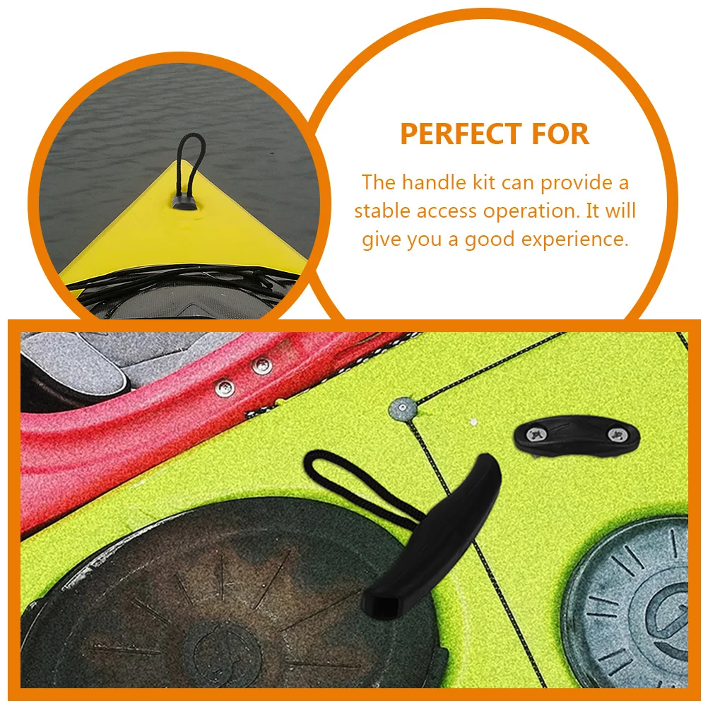 

3 Pcs Nylon Handle Kayak Replaceable Kit Boat Carry Handles Canoe Dedicated Replacement Plastic
