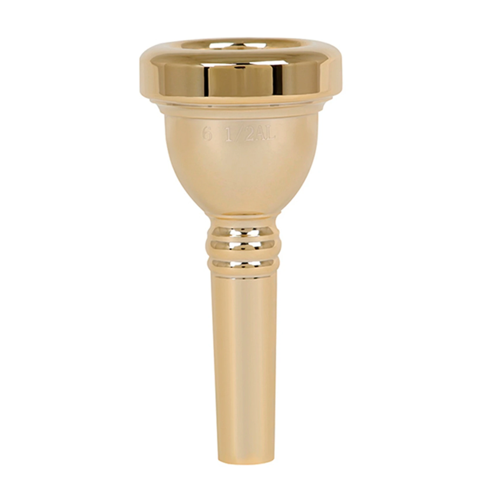 Trombone Mouthpiece 6 1/2 (6 and a Half) AL Mouthpiece, for Bach Fine Tenor Trombone Mouthpiece Finger Exerciser,Gold