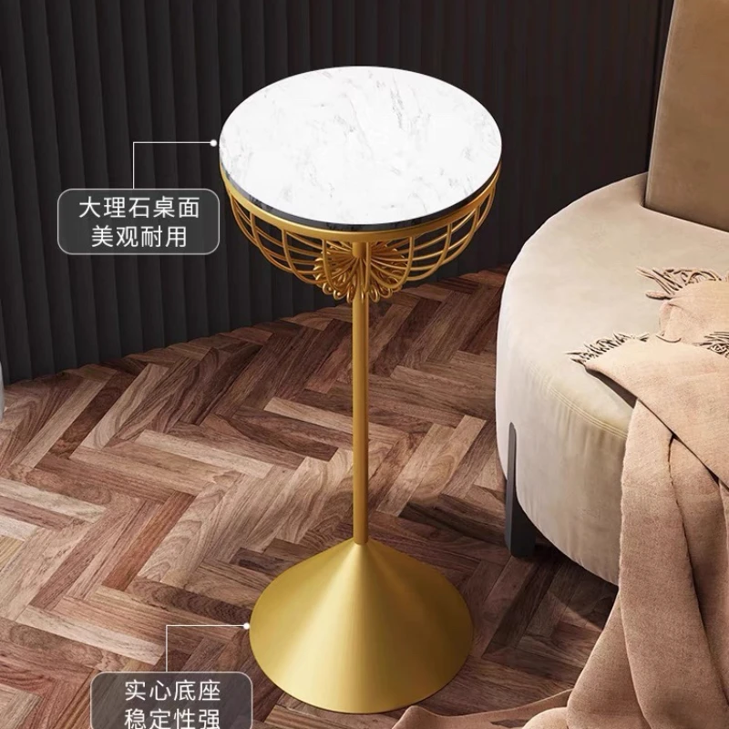 Nordic Modern Plant Stand Luxury Living Room Shelf Stylish Sofa Side Table Marble Finish Floor Flower Holder Home Decor