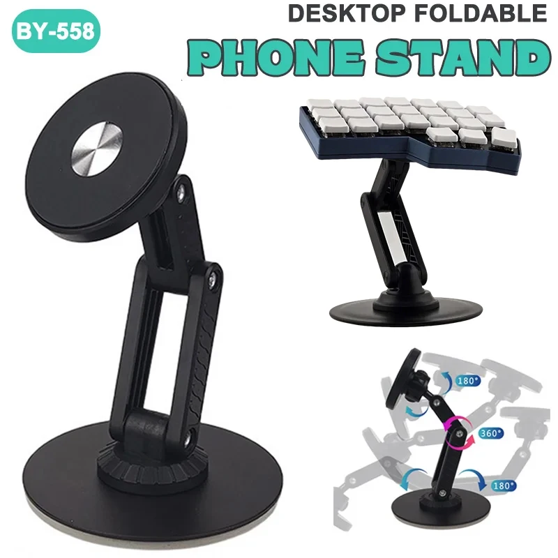Suporte Magnético para Teclado Dividido, Celulares e Tablets, Destacável, Ajustável em 360 Graus e Altura, Acessórios para Jogos
