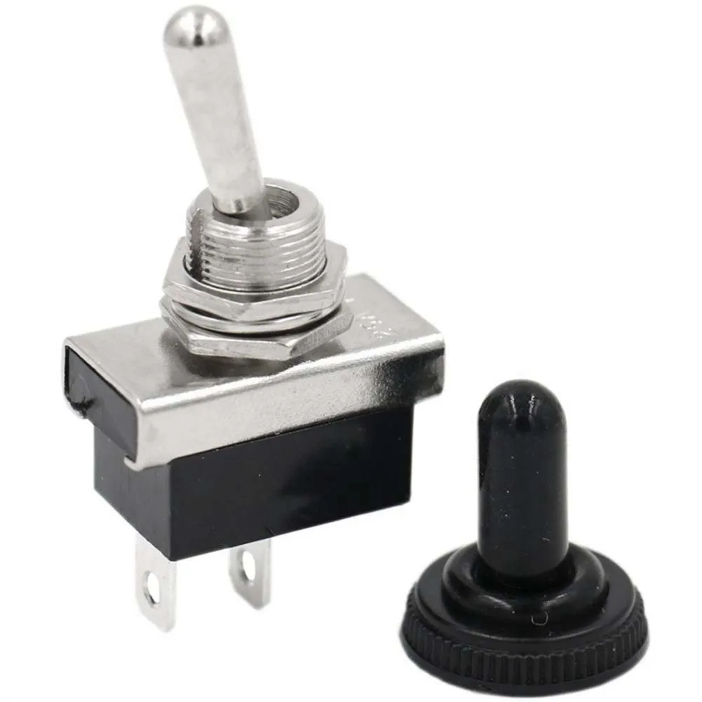 Bakelite Base For SPST Toggle Switch On Off Style with 6 3mm Quick Connect Terminals Suitable for Automotive 12V 25A Systems
