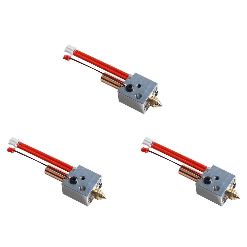 

3X SV06 Plus Hotend Kit Металлический комплект Hotend с высоким расходом 0,4 мм Латунное сопло для SV06 Plus SV07 SV07 Plus