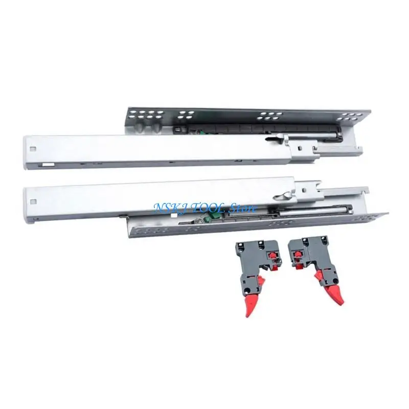 L8RC Soft Close Undermount Full Extension with Locking Devices Concealed  Bottom Mount Drawer Slides Heavy Duty Drawer Slides