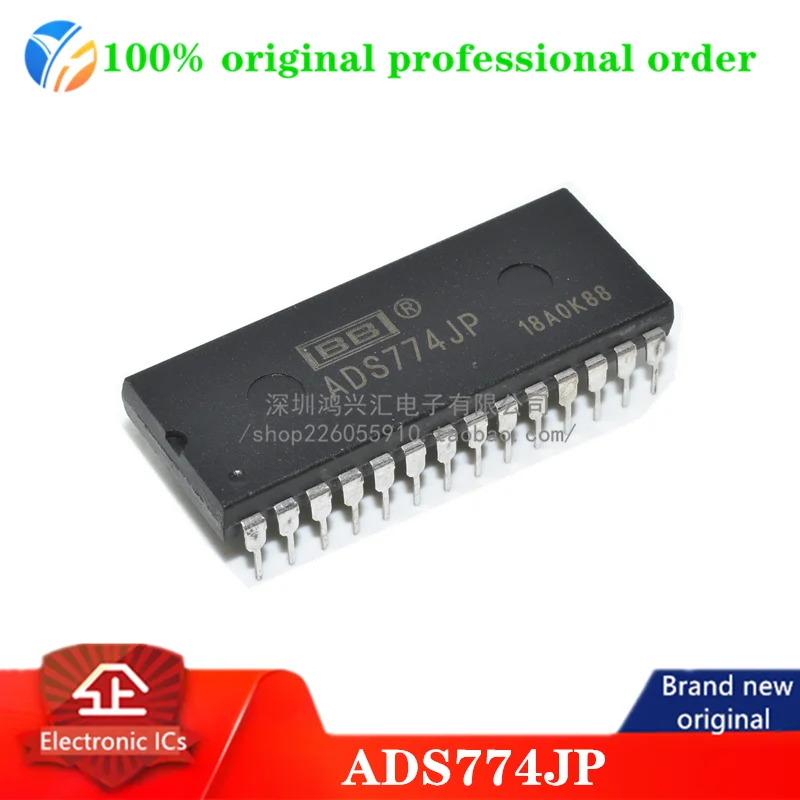 100% أصلي ADS774JP 1-قناة واحدة ADC SAR 117ksps 12 بت موازي 28 دبوس أنبوب SOIC