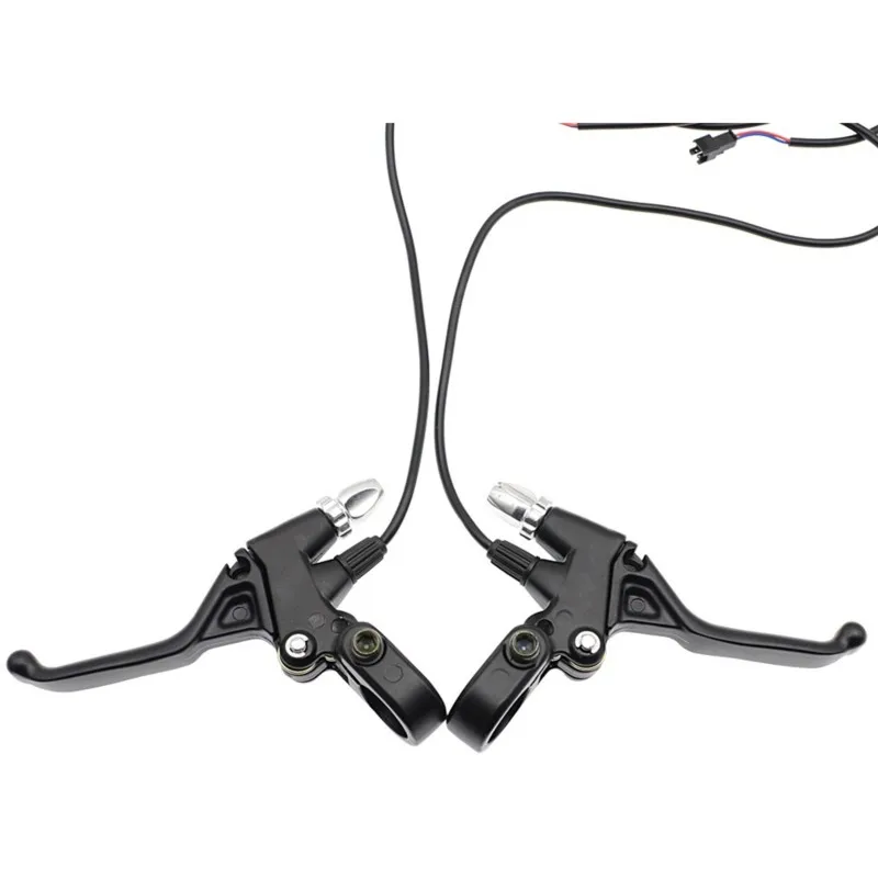 

A06F-Power Off Brake System 1 Pair Electric Bicycle Brake Lever Aluminum Alloy With Cable E-Scooter Replace Spare Set Kit