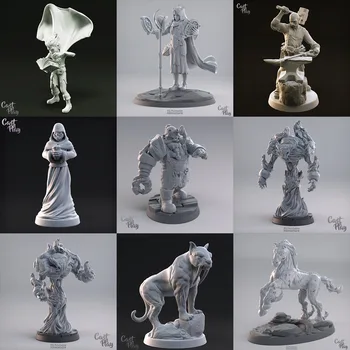 Middeleeuwse Stadsbewoners Smid Hamer Third Party Dnd Bordspel Hardloopteam Miniatuur Model Schaakstukken