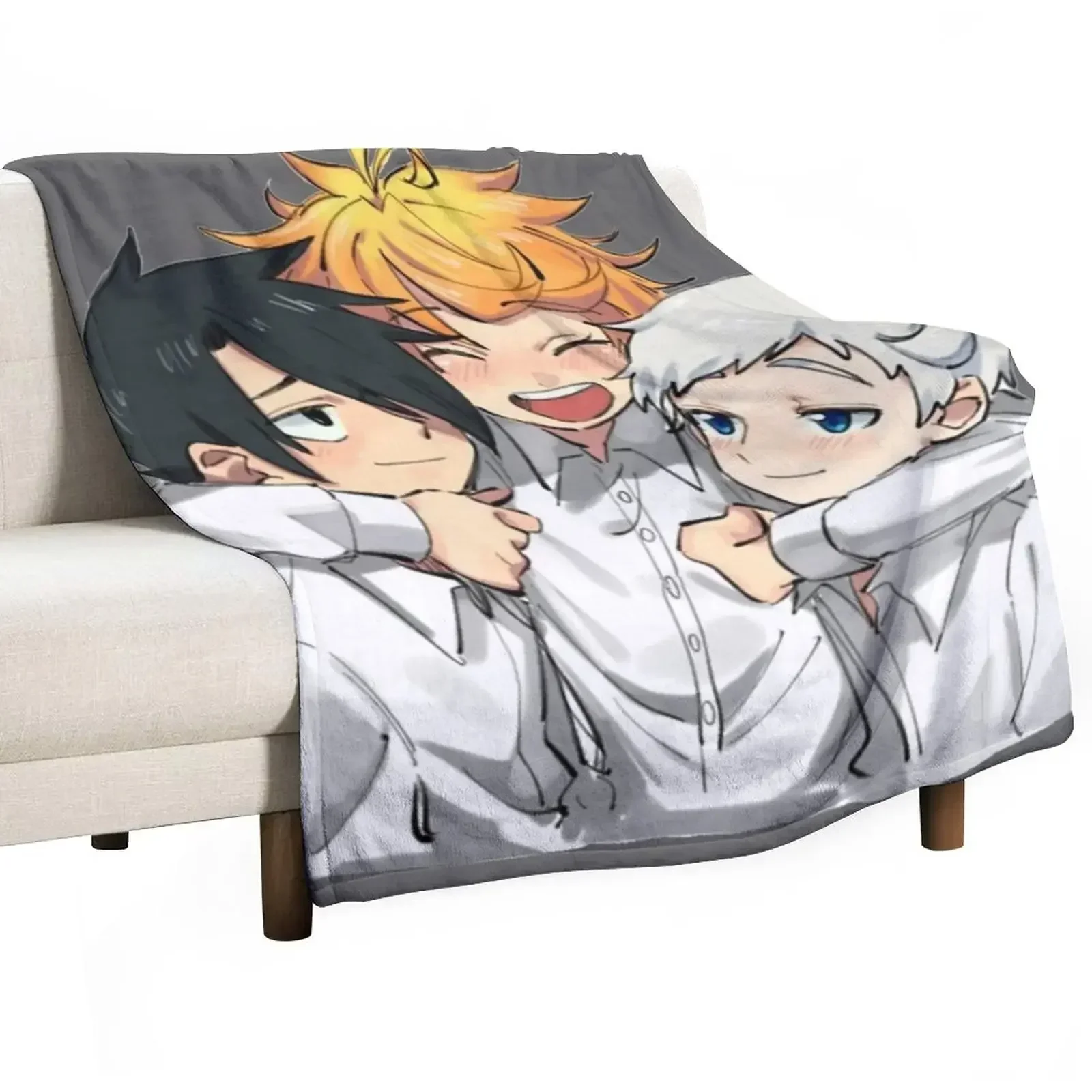 The Promised Neverland Throw Blanket halloween Decorative Throw Blankets