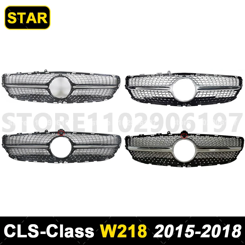 for 2011-2014 2015-2018 W218 CLS Mercedes Benz CLS220 CLS250 CLS260 CLS320 CLS350 CLS400 CLS550 CLS63 Bumper Mesh Racing Grille view 5