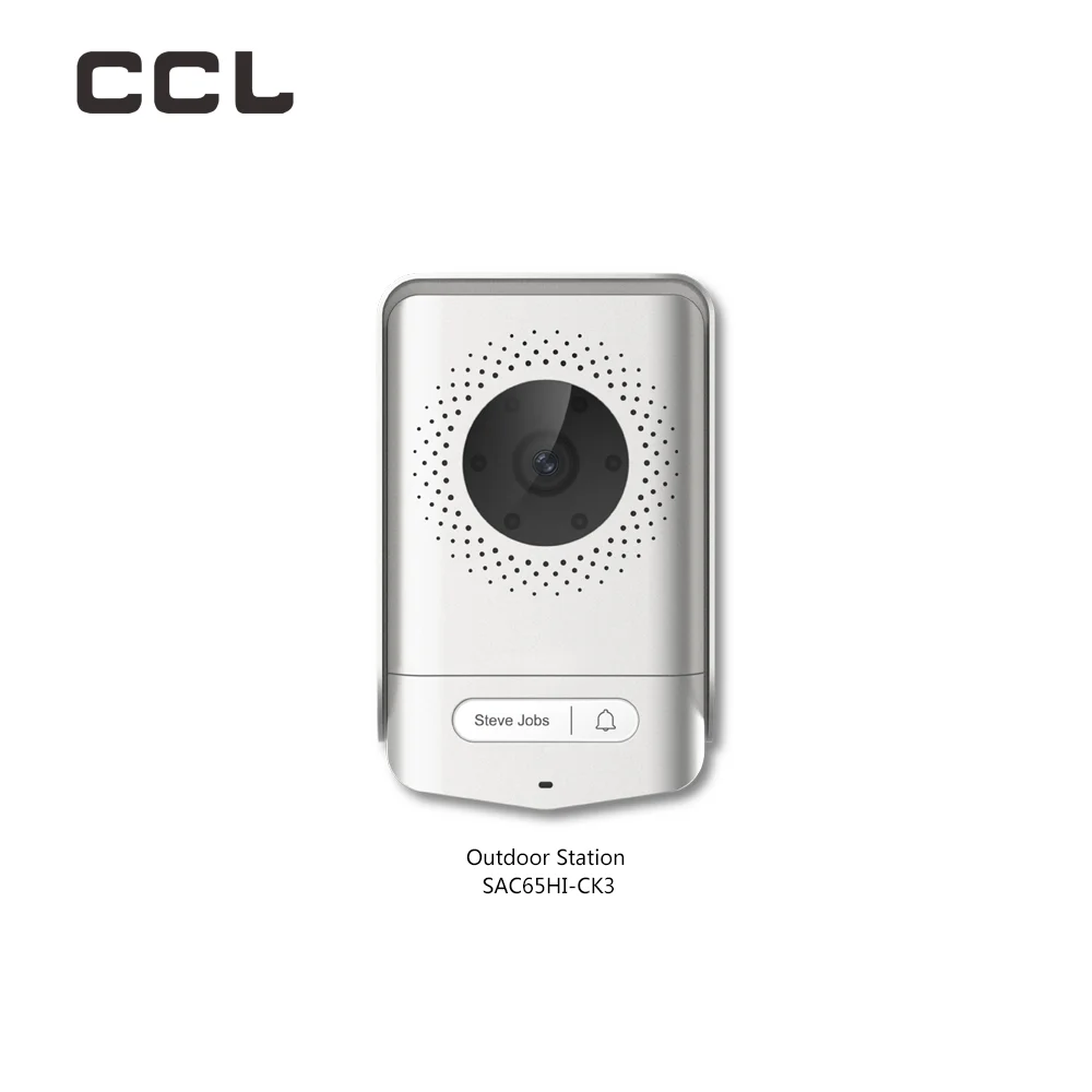 CCL 7 Inch Home Video Intercom 4-Wire Villa Door Phone Doorbell Security Protection System Control by App Unlock with Shaking