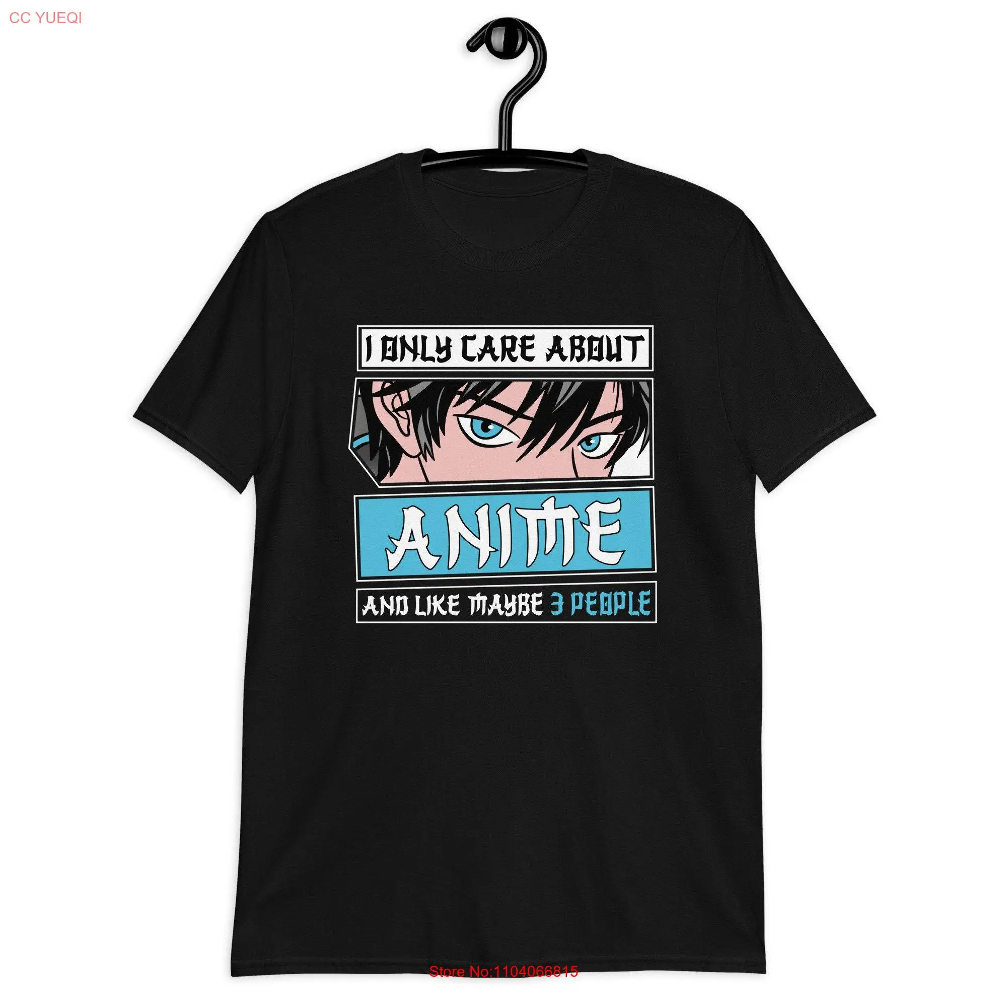 

Manga Anime T Shirtn I Only Care About Otaku Kawaii Japan shirt long or short sleeves