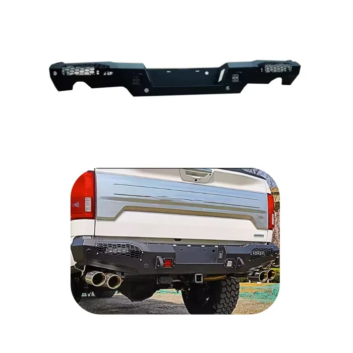 

MusixiA Rear Bumper 4x4 Off-road Pickup Car Bumper Protector Steel Rear Bumper For Ford F150 2015+ Universal