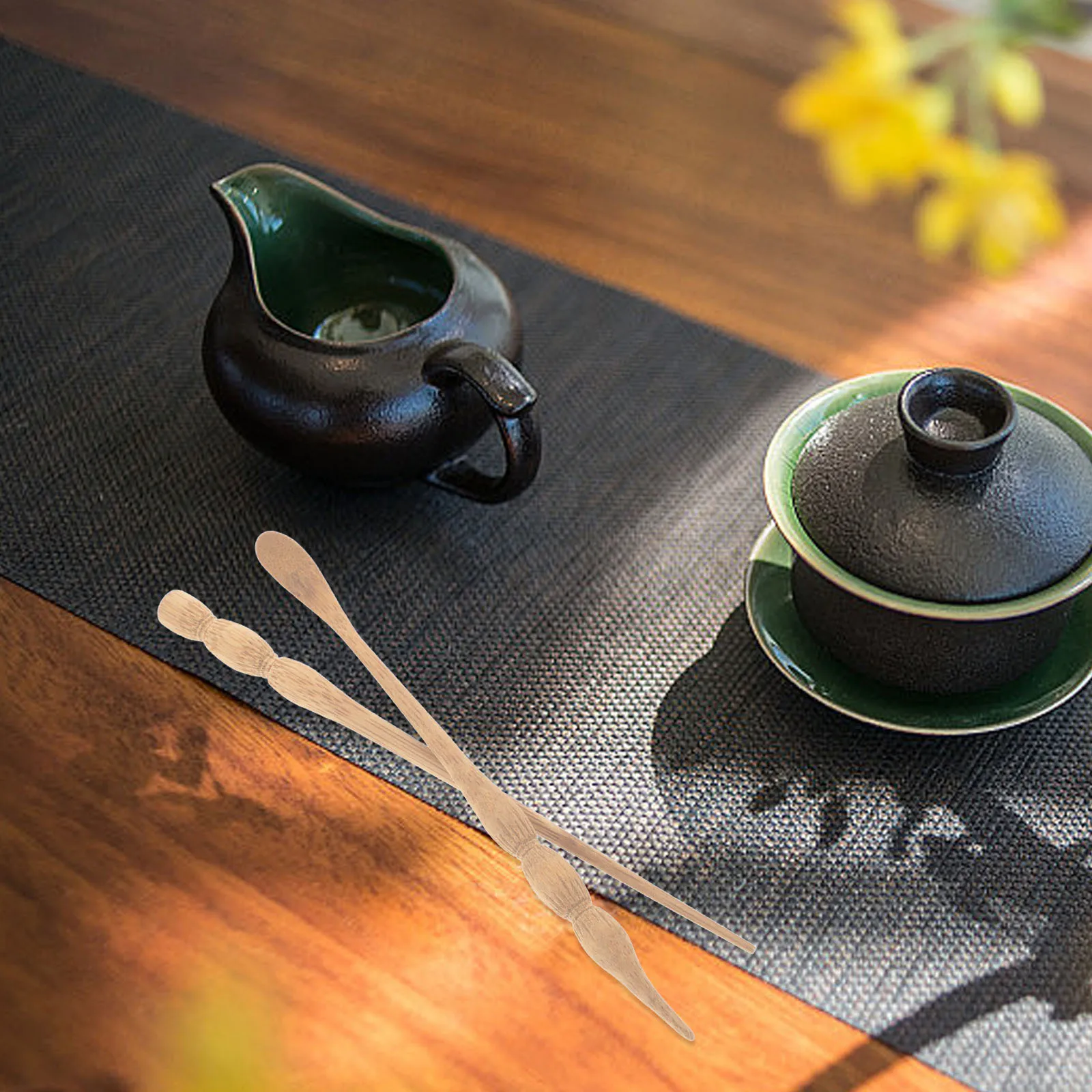 

1 Set Bamboo Scoop Needle Lightweight Practical Tools For Ceremony Reusable Loose Tea Spoon Kung Fu Accessories Tea Supplies