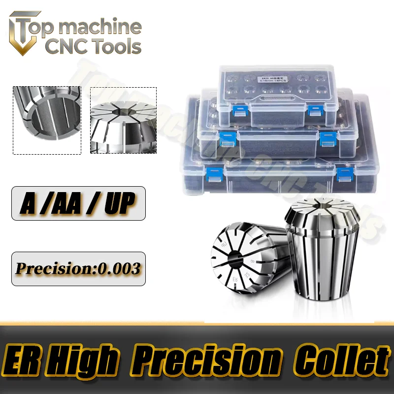 1 Set A ER11 ER16 ER20 ER32 ER40 High Precision AA UP ER Spring Collet Set ,CNC Milling Tool Holder Engraving Machine Lathe