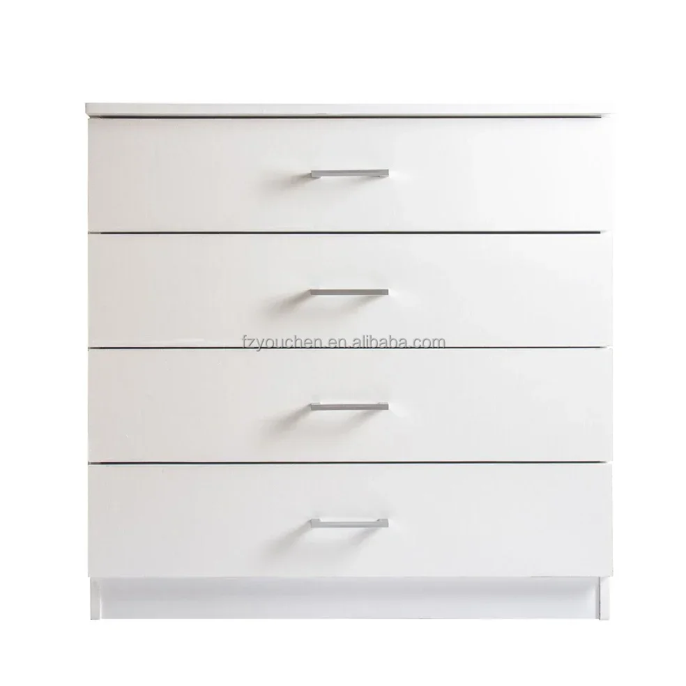 Hotel Office Storage Wooden White Tall Wide Living Room Chest Cabinet of Drawer