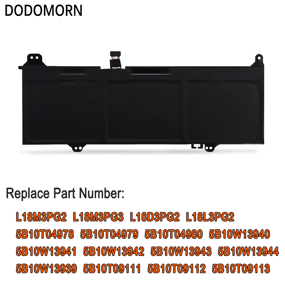 DODOMORN L18M3PG2 Laptop Battery For Lenovo Chromebook S345-14AST Series,For Lenovo Chromebook 14E,L18D3PG2 L18L3PG2 5B10T04980