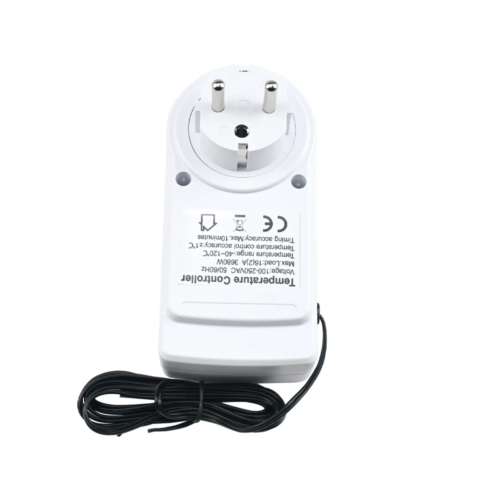 Intelligent Temperature Control Socket European standard For Carbon Heating, Aquaculture Greenhouse X1pcs