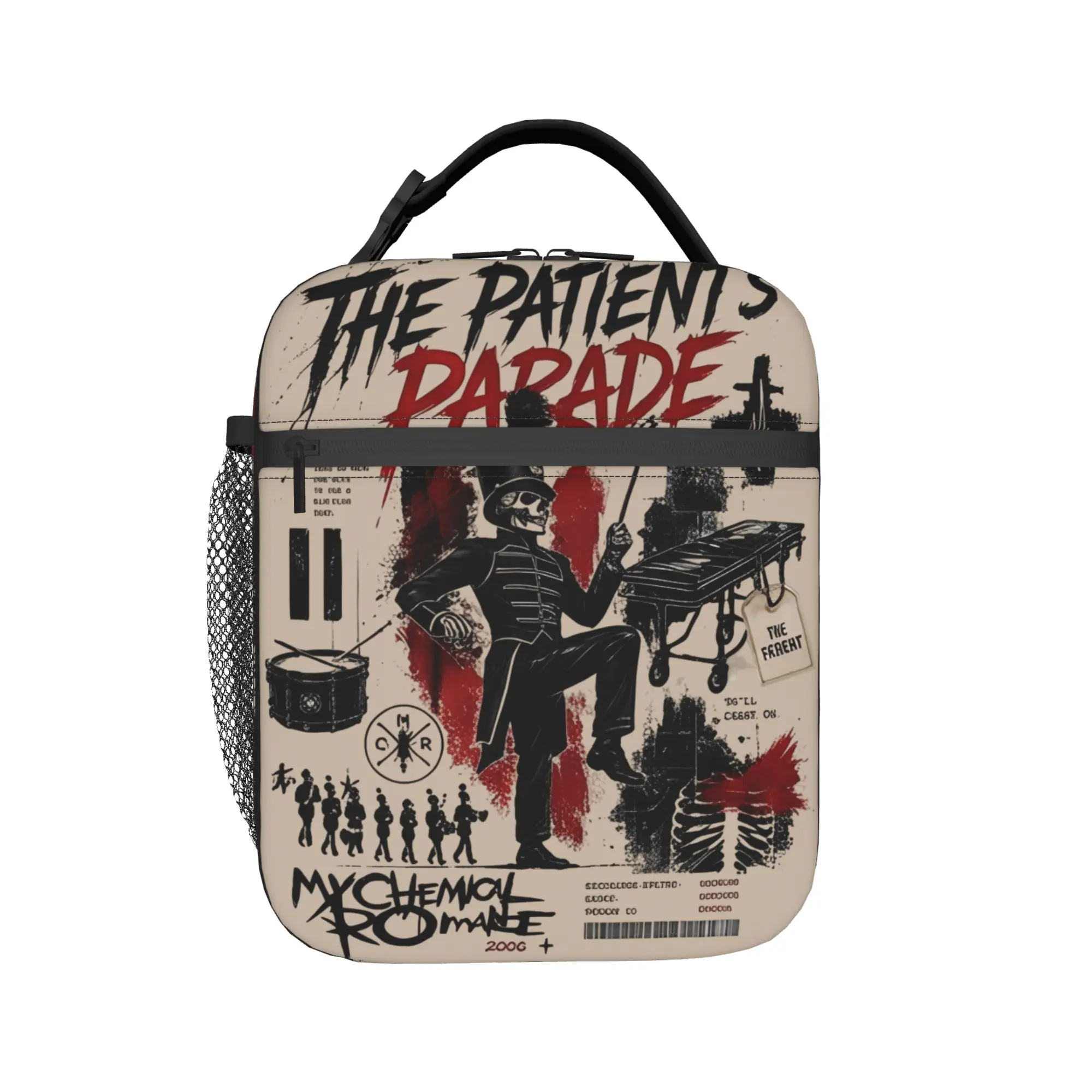 The Black Parade 2026 Music My Chemical Romance mcr Insulated Lunch Tote Bag For Outdoor  Food Container Lunch Boxes