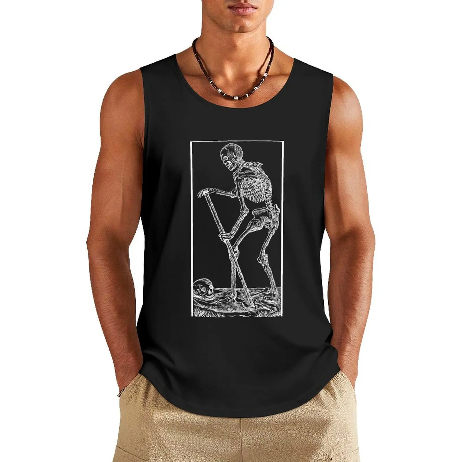 

La Muerte Tank Top sleeveless vests t-shirt for man