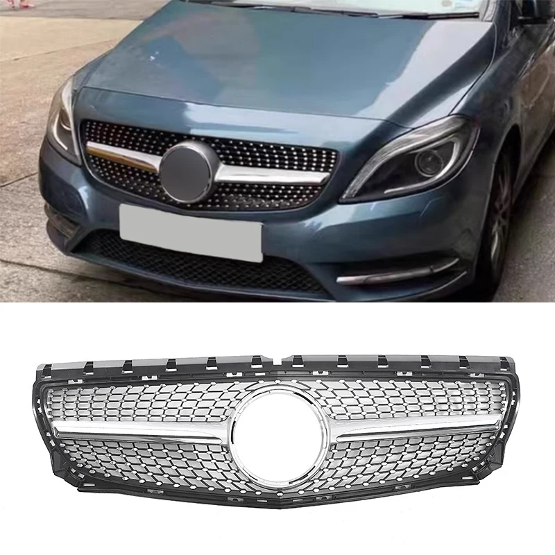 Rejilla delantera para mercedes-benz Clase B W246 B180 B200 B250 B220 2012 2013 2014 accesorios de sintonización de parrilla de carreras de parachoques delantero