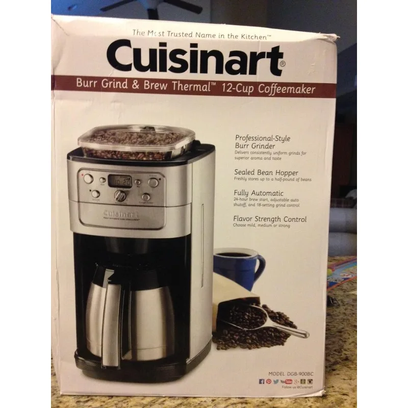 

Cuisinart DGB-900BC Grind & Brew Thermal 12-Cup Automatic Coffeemaker