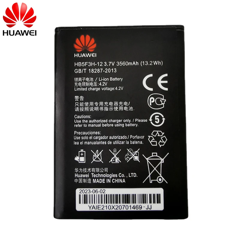 HB5F3H 3560mAh Battery For Huawei E5372T E5775 4G LTE FDD Cat 4 WIFI Router HB5F3H-12 Fast Shipping