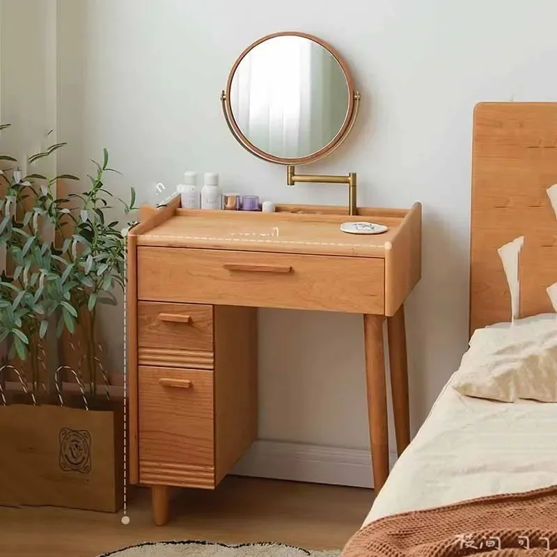 

Nordic Stool Dresser Eithe Luxury Mirror Brown Wooden Living Room Dressing Table Storage Modern Comoda Pra Quarto Home Furniture
