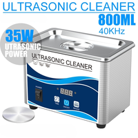 Household Digital Ultrasonic Cleaner 800ml Large Capacity Sonicator Bath 35W 40Khz Glasses Watches Jewelry Cleaning Machine