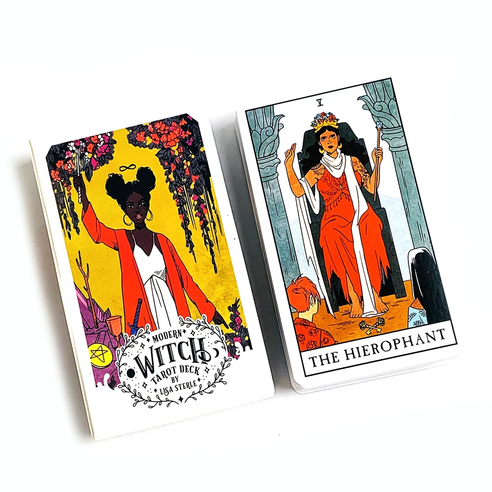 Modern Witch Tarot Cards A 78 Deck Oracle English Divination Borad Playing Games,Holiday Games, Halloween and Christmas Gifts