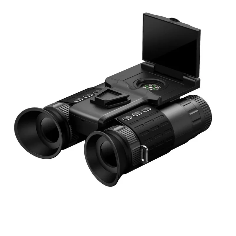Dual Screen HD Night Vision Binoculars Infrared Telescope Outdoor Metal Head-Mounted