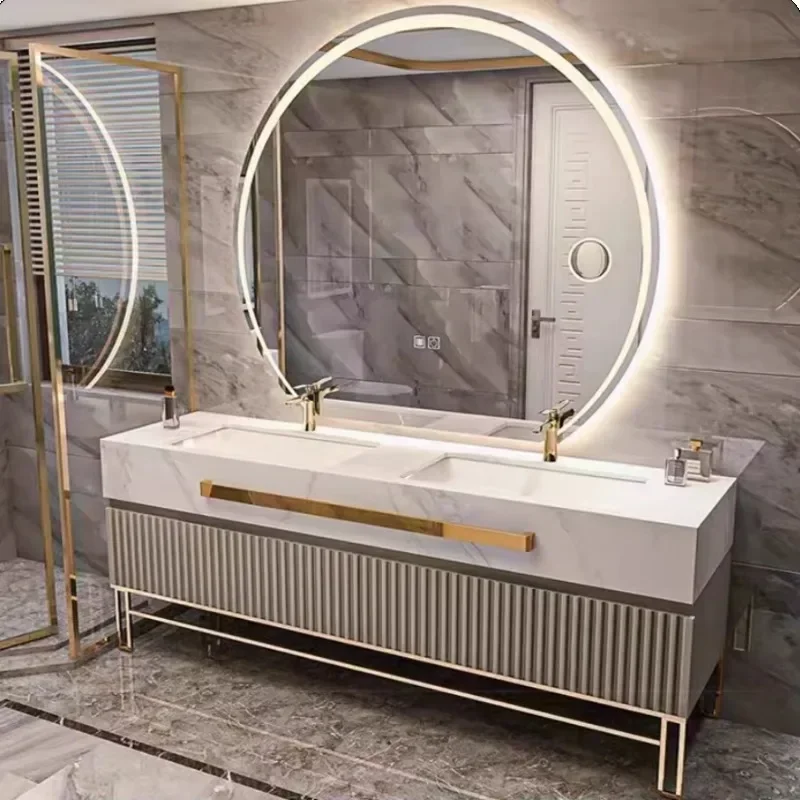 Vanité de toilette moderne HOModern Design, double évier HOCabinet