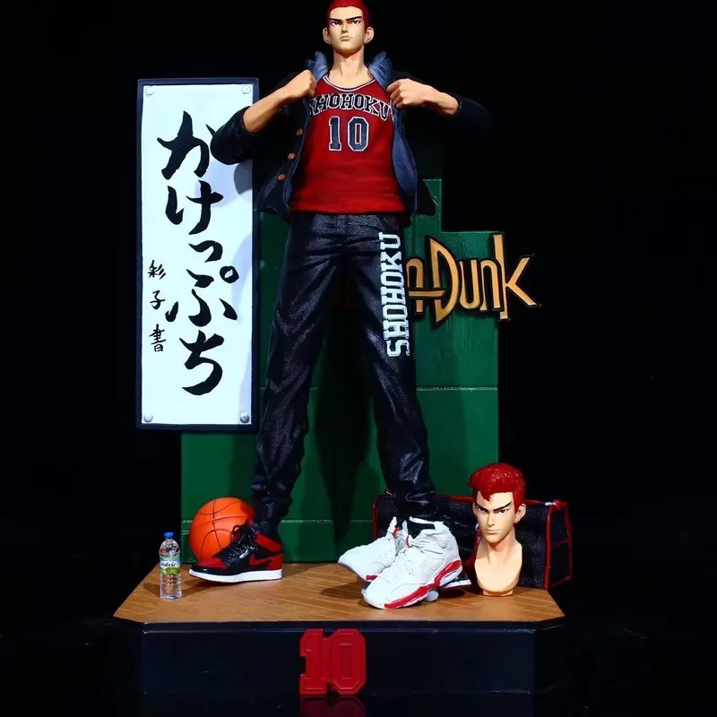 

Slam Dunk Gk Figure - Hanamichi Sakuragi Shohoku High Streetwear Ver. Standing Statue, Pvc Model Collectible