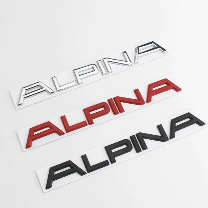 

ALPINA letter label badge car stickers for BMW Alpina XB7 B8 B7 B4 XD4 series modified performance accessories tail trubk mark