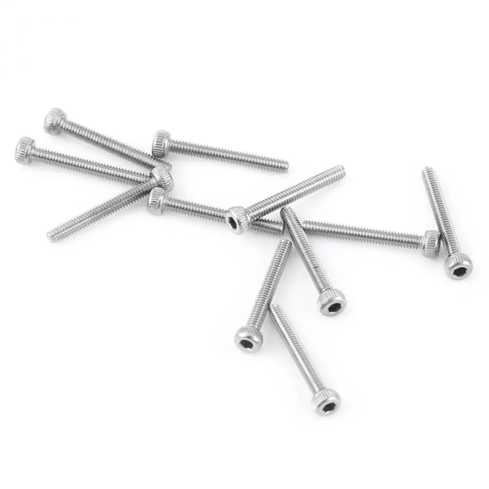 A39M 480Pcs M2 M3 M4 Innensechskant Schrauben Set Edelstahl Innensechskant Kappe Kopf Muttern Reparatur Werkzeug